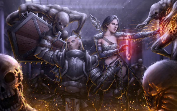 Wizard (Diablo III) Crusader (Diablo III) video game Diablo III: Reaper Of Souls HD Desktop Wallpaper | Background Image