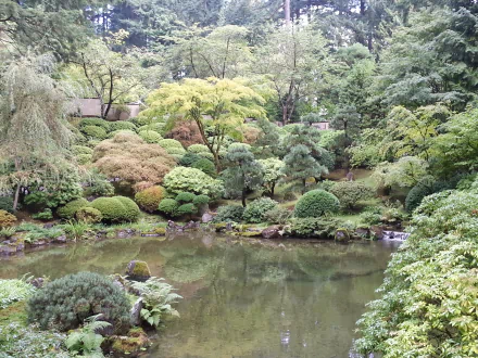 man made japanese garden HD Desktop Wallpaper | Background Image