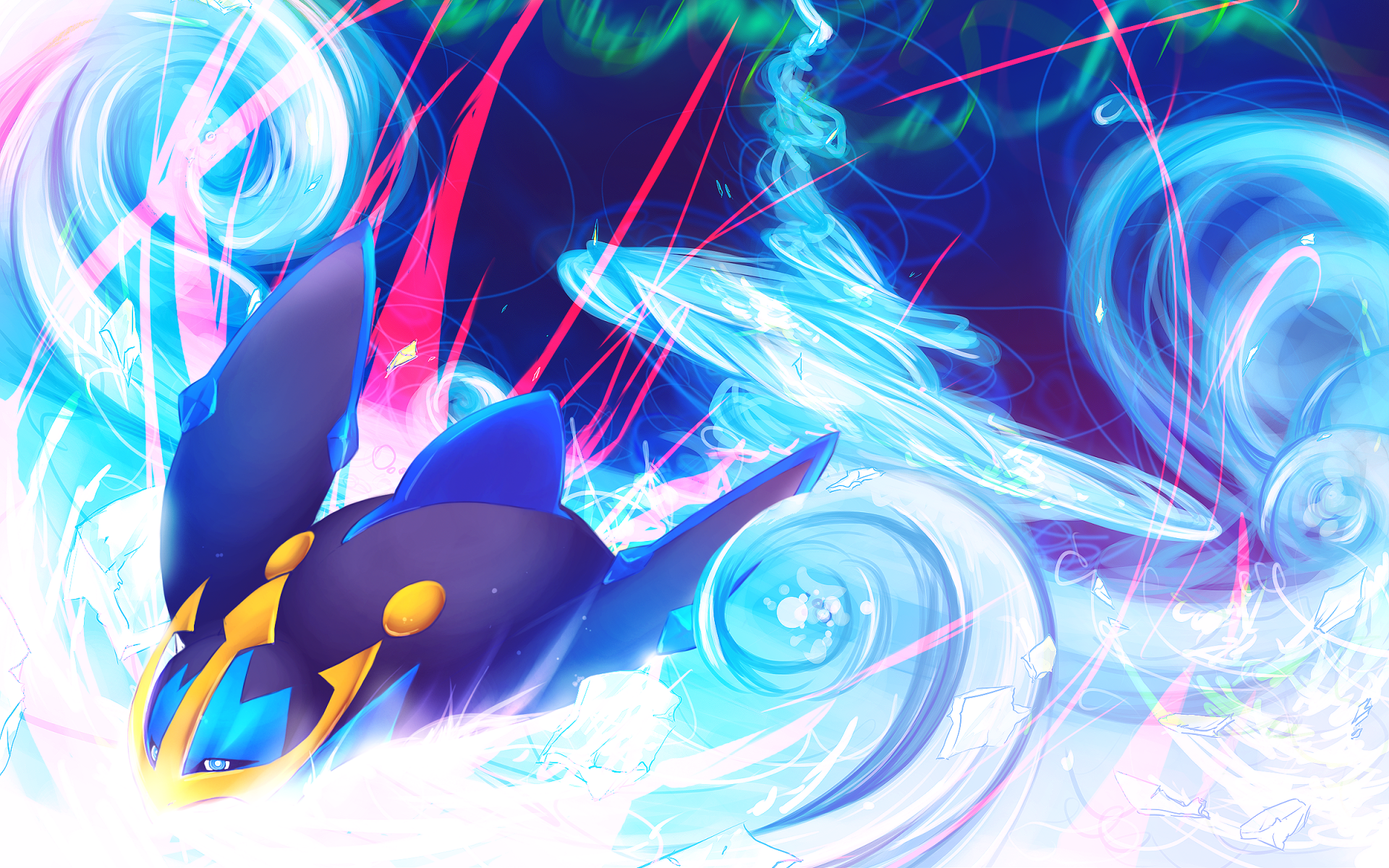 Empoleon HD Wallpaper: Dive into the Aqua Anime World by Ettelle