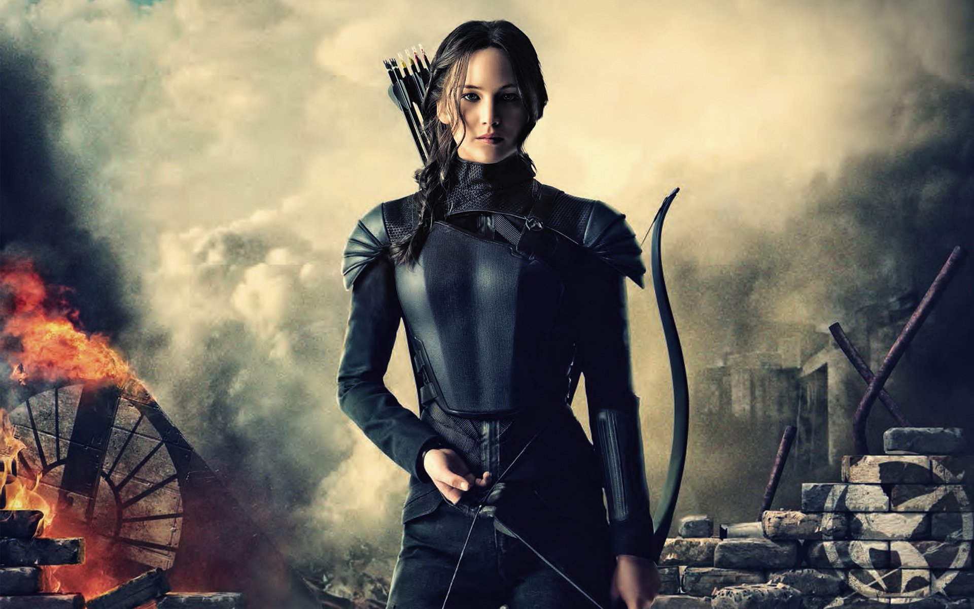 Jennifer Lawrence As Katniss Everdeen HD Wallpaper 1920x1200 