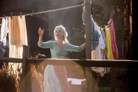 Lily James movie Cinderella (2015) HD Desktop Wallpaper | Background Image