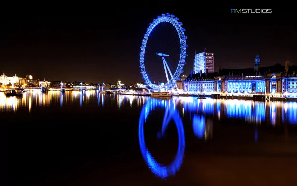 man made London Eye HD Desktop Wallpaper | Background Image