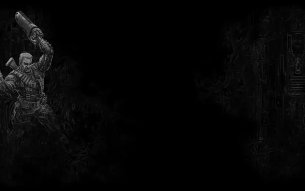 video game Chainsaw Warrior HD Desktop Wallpaper | Background Image