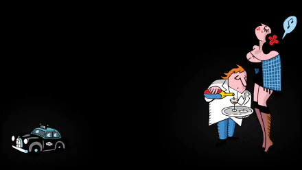 video game Detective Case and Clown Bot in: Murder in the Hotel Lisbon HD Desktop Wallpaper | Background Image