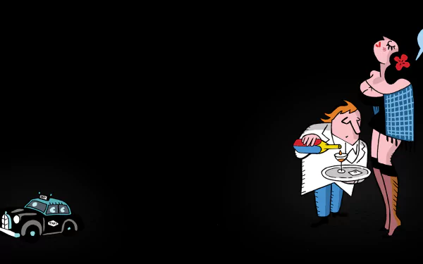 video game Detective Case and Clown Bot in: Murder in the Hotel Lisbon HD Desktop Wallpaper | Background Image