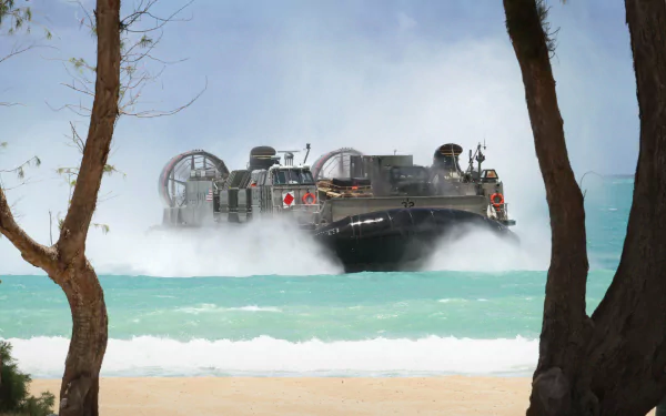 military hovercraft HD Desktop Wallpaper | Background Image