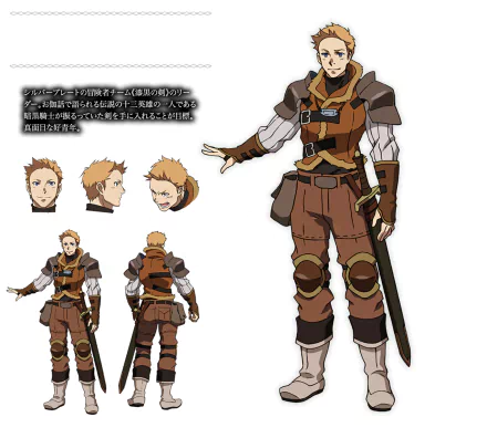 HD PC desktop wallpaper featuring Peter Mork from the anime Overlord, showcasing multiple character poses and facial expressions in detailed artwork.