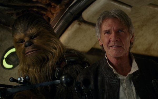 Movie Star Wars Episode VII: The Force Awakens Star Wars Harrison Ford Chewbacca Han Solo HD Wallpaper | Background Image