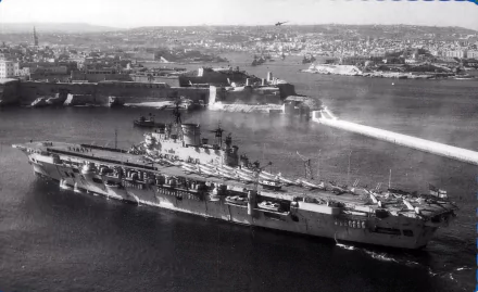 warship aircraft carrier military HMS Ark Royal (R09) HD Desktop Wallpaper | Background Image