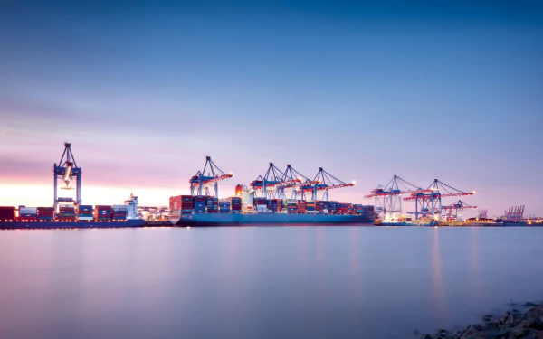 man made Container terminal HD Desktop Wallpaper | Background Image