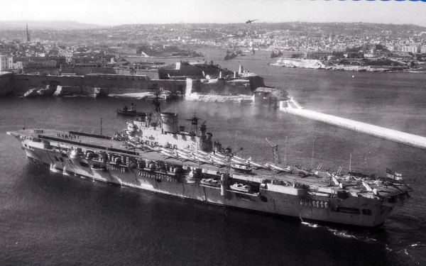 warship aircraft carrier military HMS Ark Royal (R09) HD Desktop Wallpaper | Background Image