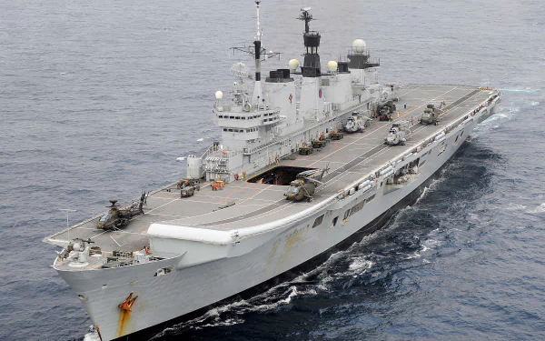 warship aircraft carrier military HMS Illustrious (R06) HD Desktop Wallpaper | Background Image