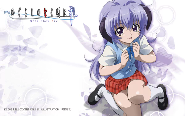 Furude Hanyū Anime Higurashi When They Cry HD Desktop Wallpaper | Background Image