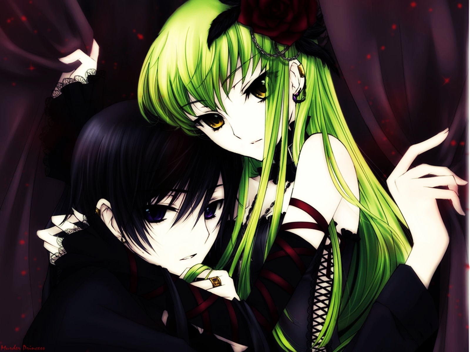 Download Lelouch Lamperouge C.C. (Code Geass) Anime Code Geass Wallpaper