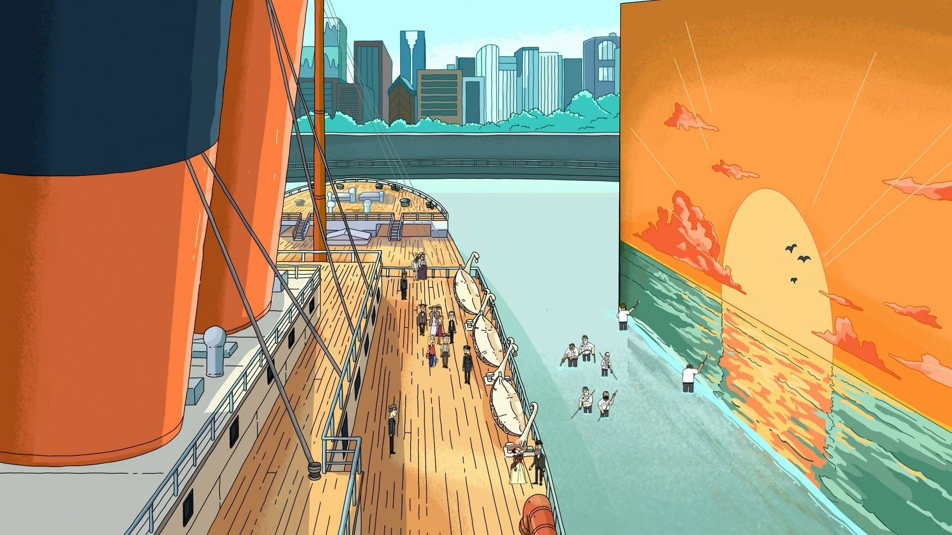 Download Titanic Beth Smith Jerry Smith TV Show Rick And Morty HD Wallpaper