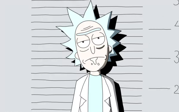 mug shot Rick Sanchez TV Show Rick and Morty HD Desktop Wallpaper | Background Image