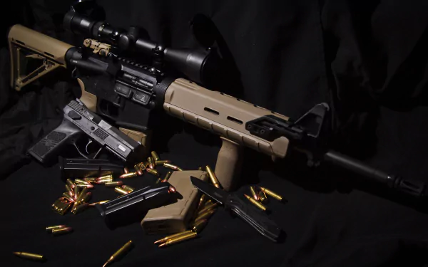 man made Colt AR-15 HD Desktop Wallpaper | Background Image