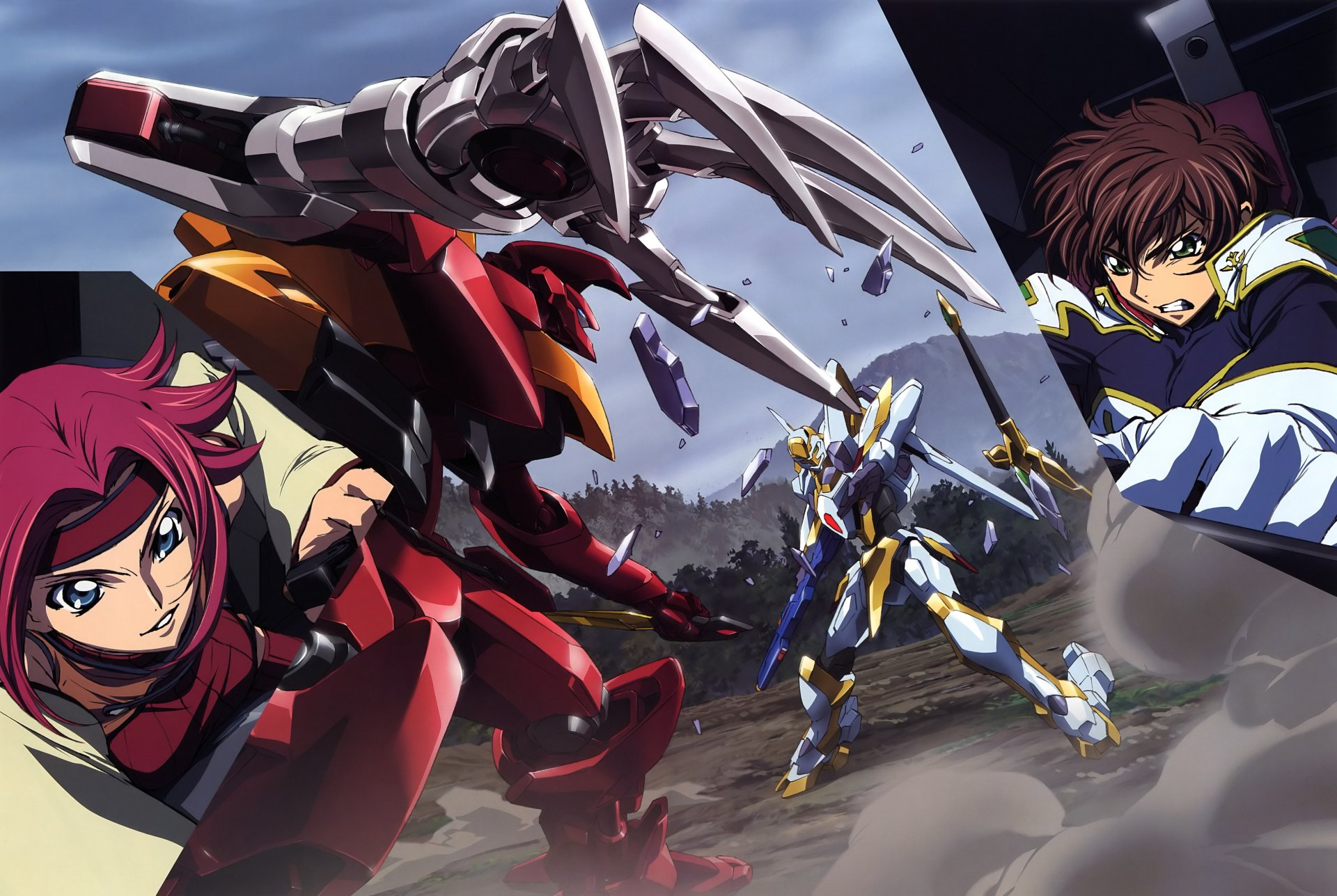 Download Suzaku Kururugi Kallen Kōzuki Anime Code Geass 4k Ultra HD Wallpaper