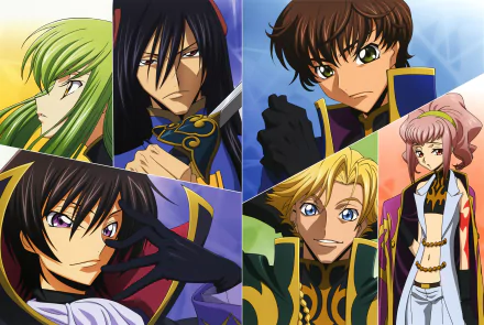 Li Xingke Suzaku Kururugi Gino Weinberg Anya Alstreim C.C. (Code Geass) Lelouch Lamperouge Anime Code Geass HD Desktop Wallpaper | Background Image