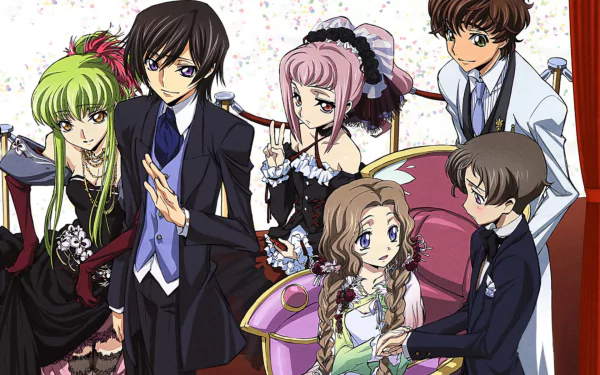 Suzaku Kururugi Rolo Lamperouge Nunnally Lamperouge Anya Alstreim Lelouch Lamperouge C.C. (Code Geass) Anime Code Geass HD Desktop Wallpaper | Background Image