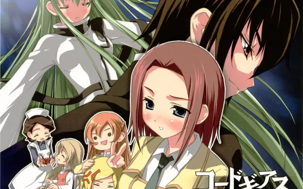 Milly Ashford Nunnally Lamperouge Sayoko Shinozaki Shirley Fenette Lelouch Lamperouge Kallen Kōzuki C.C. (Code Geass) Anime Code Geass HD Desktop Wallpaper | Background Image