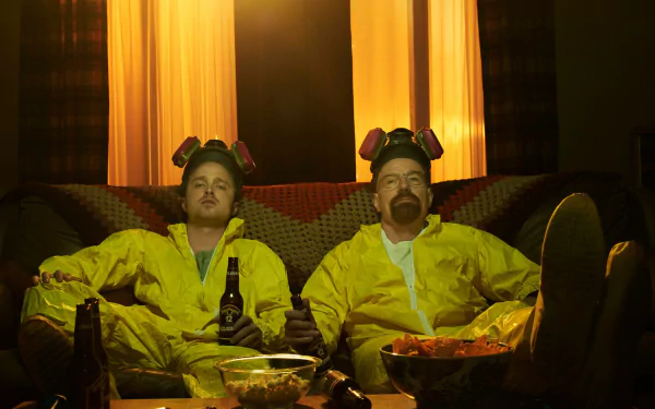 Jesse Pinkman Aaron Paul Walter White Bryan Cranston TV Show Breaking Bad HD Desktop Wallpaper | Background Image