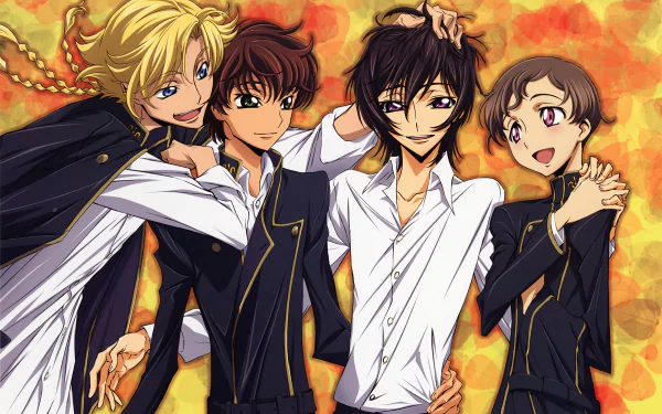 Suzaku Kururugi Rolo Lamperouge Lelouch Lamperouge Gino Weinberg Anime Code Geass HD Desktop Wallpaper | Background Image