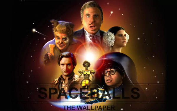 Mel Brooks Daphne Zuniga Bill Pullman John Candy Rick Moranis movie Spaceballs HD Desktop Wallpaper | Background Image