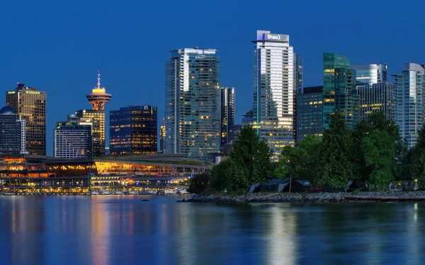 night man made Vancouver HD Desktop Wallpaper | Background Image