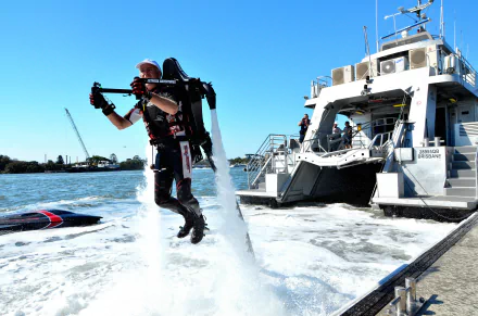 man made jetpack HD Desktop Wallpaper | Background Image