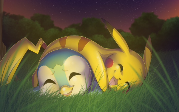 Anime Pokémon Pikachu Piplup Cute HD Wallpaper | Background Image
