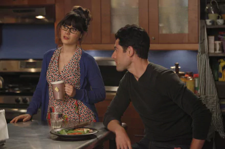 Jessica Day Zooey Deschanel Schmidt (New Girl) Max Greenfield TV Show New Girl HD Desktop Wallpaper | Background Image