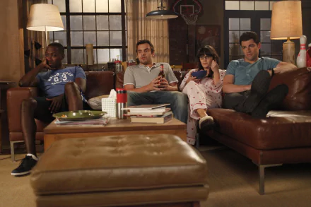 Winston Bishop Lamorne Morris Schmidt (New Girl) Max Greenfield Nick Miller Jake Johnson Jessica Day Zooey Deschanel TV Show New Girl HD Desktop Wallpaper | Background Image