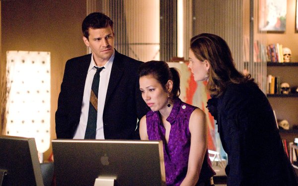 TV Show Bones David Boreanaz Seeley Booth Temperance Brennan Emily Deschanel Michaela Conlin Angela Montenegro HD Wallpaper | Background Image