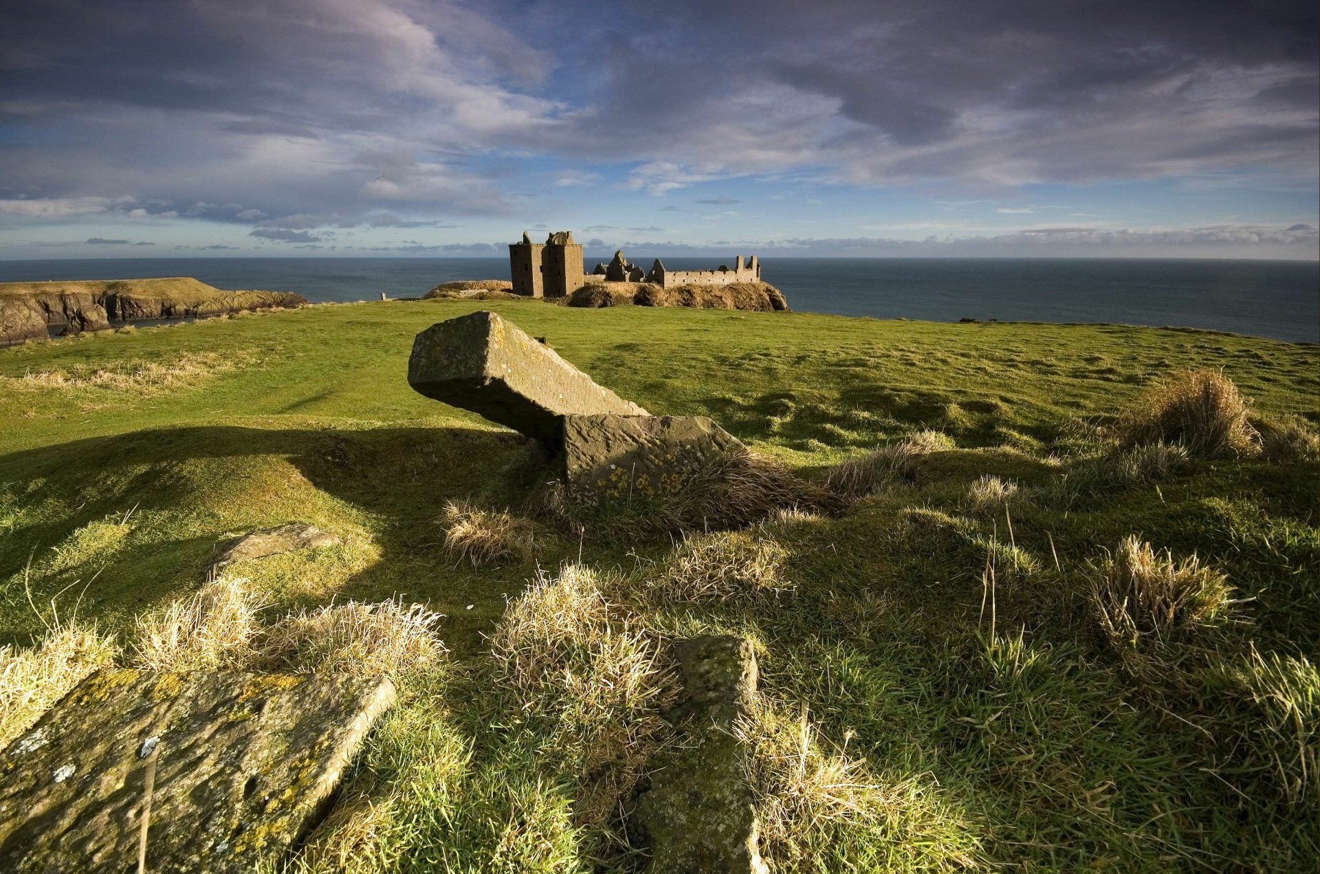 Download Man Made Dunnottar Castle HD Wallpaper