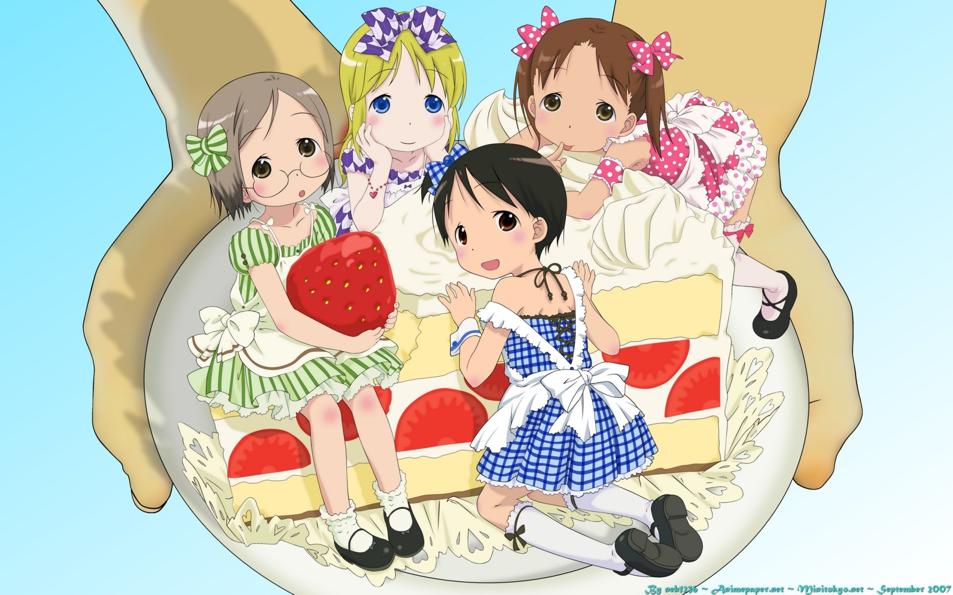 Download Anime Strawberry Marshmallow HD Wallpaper