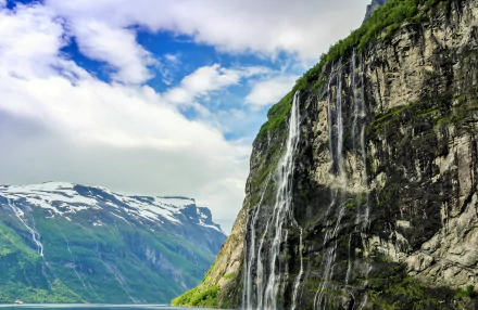 nature Seven Sisters Waterfall, Norway HD Desktop Wallpaper | Background Image