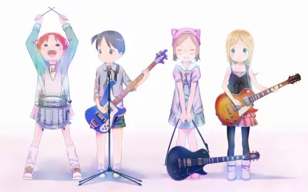 Anime Strawberry Marshmallow HD Desktop Wallpaper | Background Image