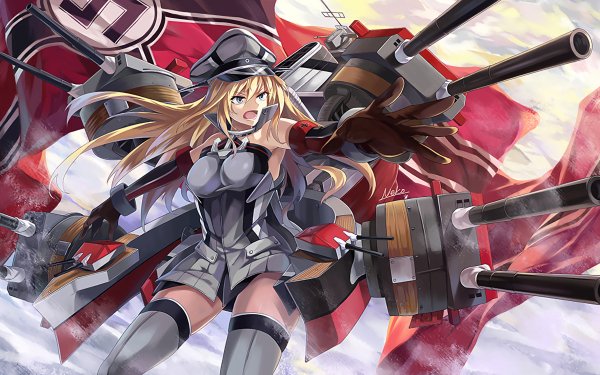 Anime Kantai Collection Bismarck HD Wallpaper | Background Image