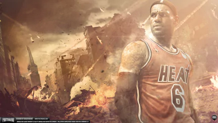 LeBron James Miami Heat Sports HD Desktop Wallpaper | Background Image