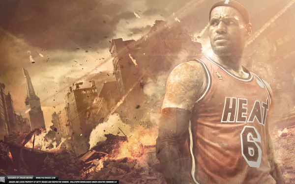 LeBron James Miami Heat Sports HD Desktop Wallpaper | Background Image