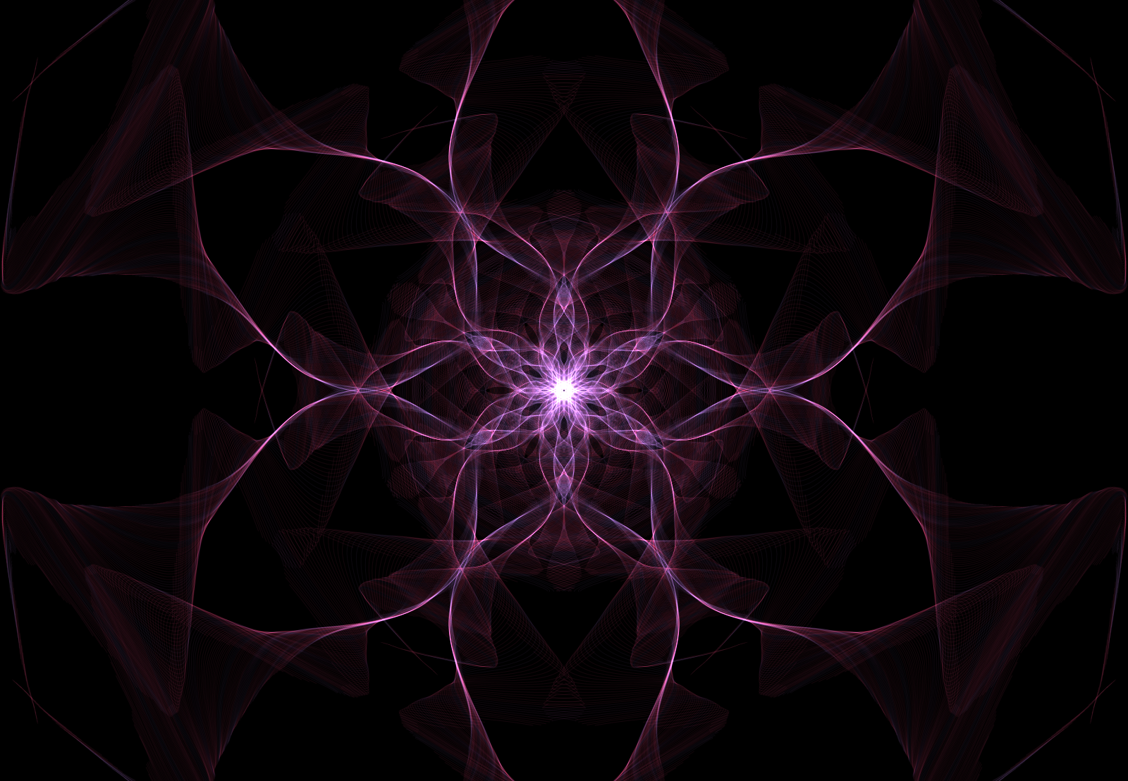 Download Flower Purple Abstract Generative Wallpaper