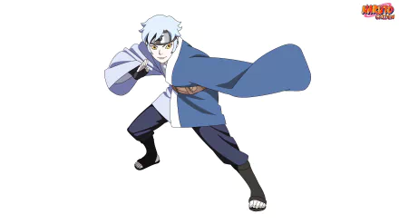 HD wallpaper featuring Mitsuki from Naruto and Boruto: Naruto the Movie in an action pose.
