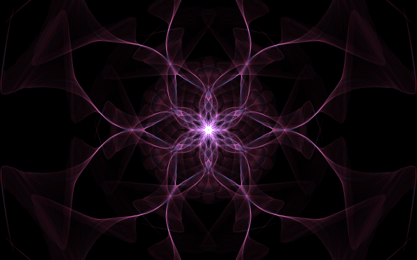 Abstract Generative Purple Flower HD Wallpaper | Background Image