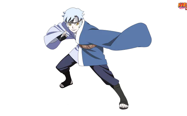 HD wallpaper featuring Mitsuki from Naruto and Boruto: Naruto the Movie in an action pose.