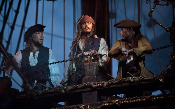 Scrum (Pirates of the Caribbean) Stephen Graham Johnny Depp Jack Sparrow movie Pirates of the Caribbean: On Stranger Tides HD Desktop Wallpaper | Background Image