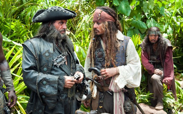 Movie Pirates of the Caribbean: On Stranger Tides Pirates Of The Caribbean Jack Sparrow Johnny Depp Blackbeard Ian McShane HD Wallpaper | Background Image