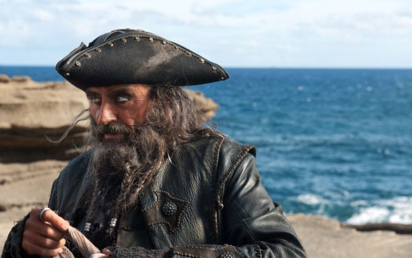 Movie Pirates of the Caribbean: On Stranger Tides Pirates Of The Caribbean Blackbeard Ian McShane HD Wallpaper | Background Image