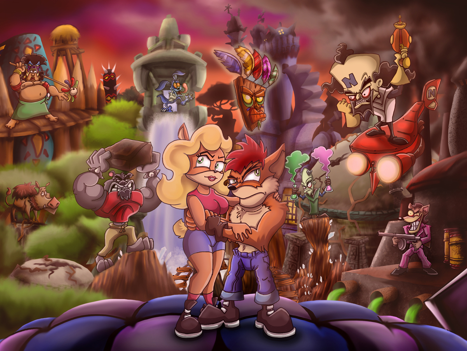 Video Game Crash Bandicoot Wallpaper by Shinragod