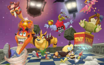 Crash Bandicoot 4K Ultra HD Wallpaper: Iconic Characters Unite! by ...